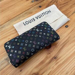 Louis Vuitton Multicolor Multicolore Monogram Pattern Zippy Wallet Authentic